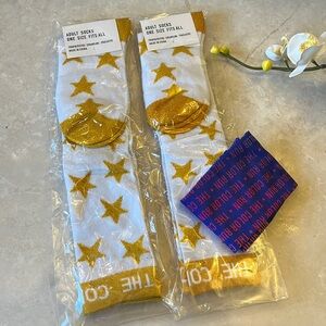 The Color Run star socks and headband bundle